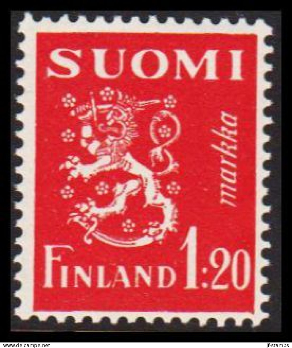 1930. FINLAND. Lion Type 1:20 Markkaa Never Hinged.  (Michel 151) - JF540520 - Neufs
