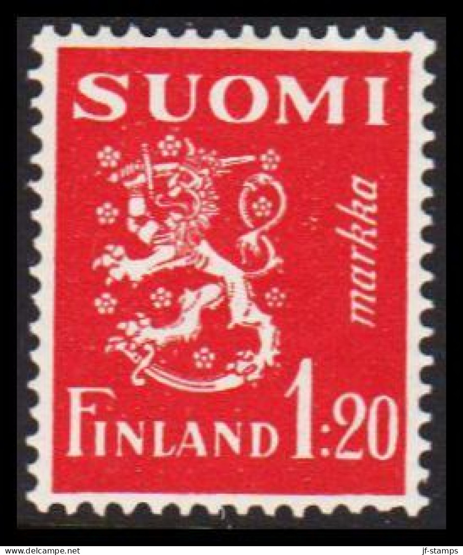 1930. FINLAND. Lion Type 1:20 Markkaa Never Hinged.  (Michel 151) - JF540521 - Ongebruikt