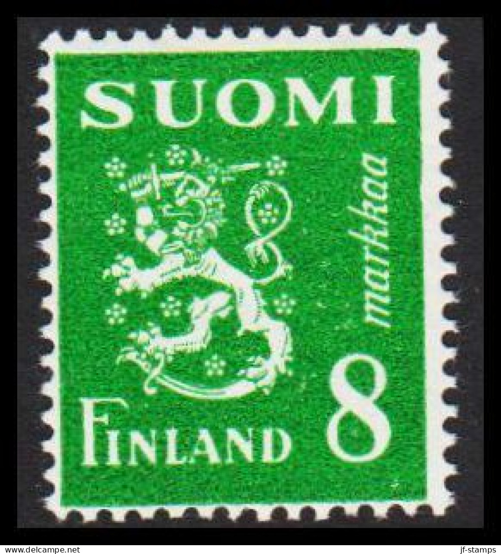 1950. FINLAND. Liontype 8 Markkaa Never Hinged.   (Michel 378) - JF540533 - Unused Stamps