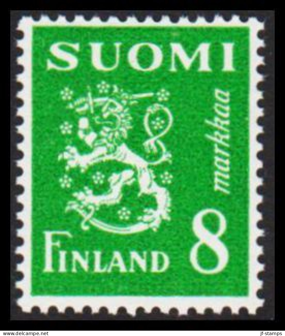 1950. FINLAND. Liontype 8 Markkaa Never Hinged.   (Michel 378) - JF540534 - Ongebruikt