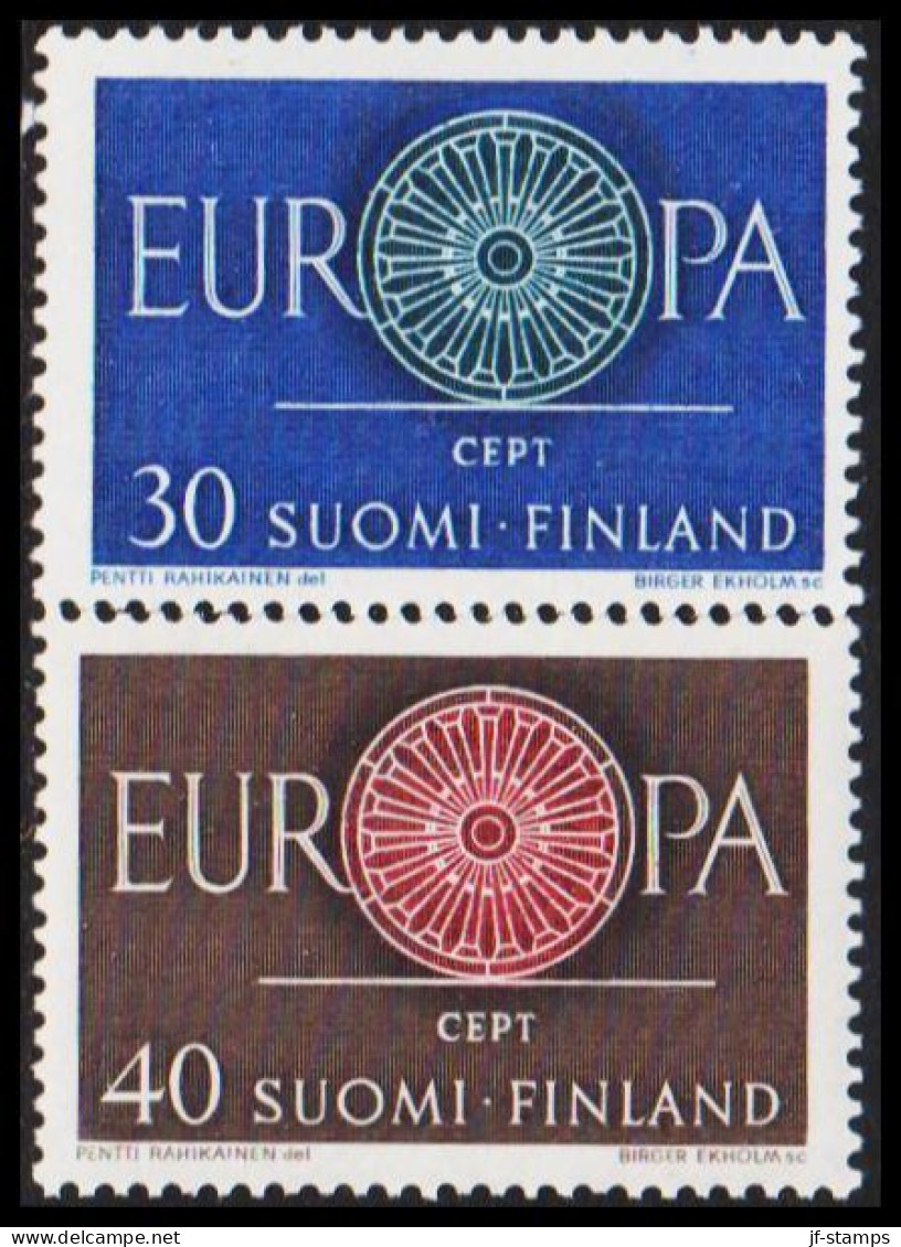 1960. FINLAND. EUROPA - CEPT Complete Set, NEVER HINGED. (Michel 525-526) - JF540558 - Neufs