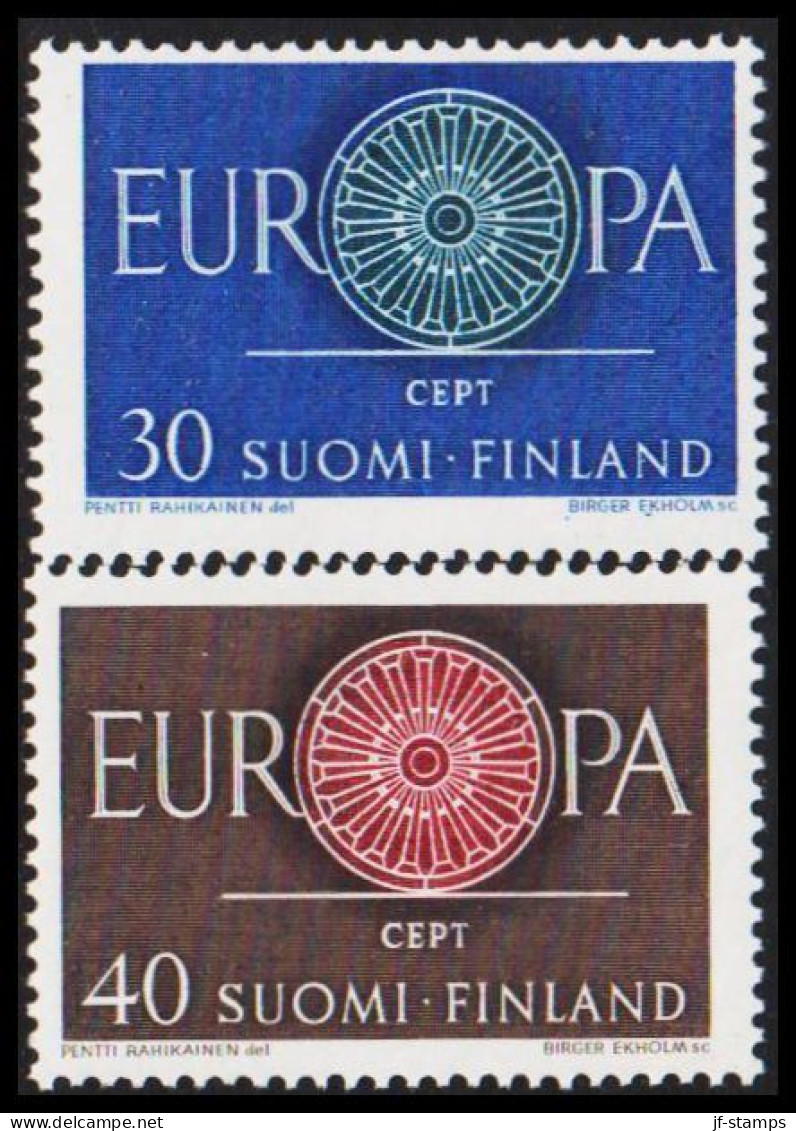 1960. FINLAND. EUROPA - CEPT Complete Set, NEVER HINGED. (Michel 525-526) - JF540559 - Neufs