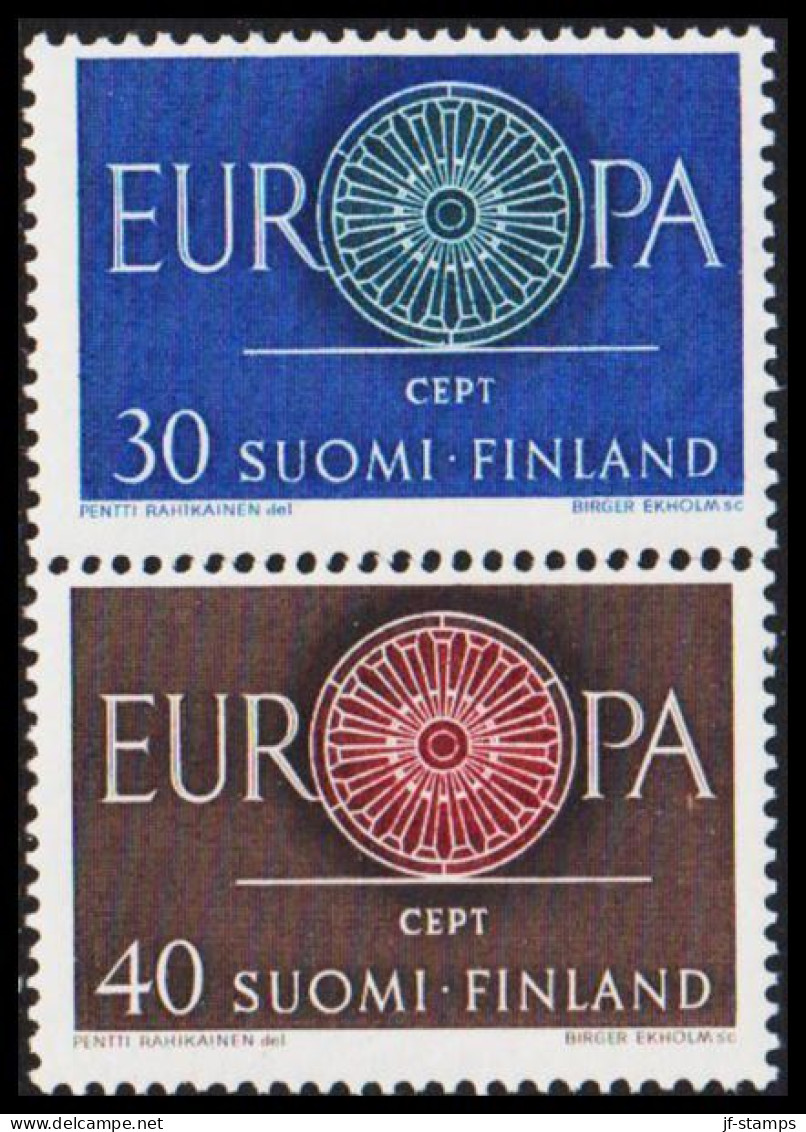 1960. FINLAND. EUROPA - CEPT Complete Set, NEVER HINGED. (Michel 525-526) - JF540562 - Unused Stamps