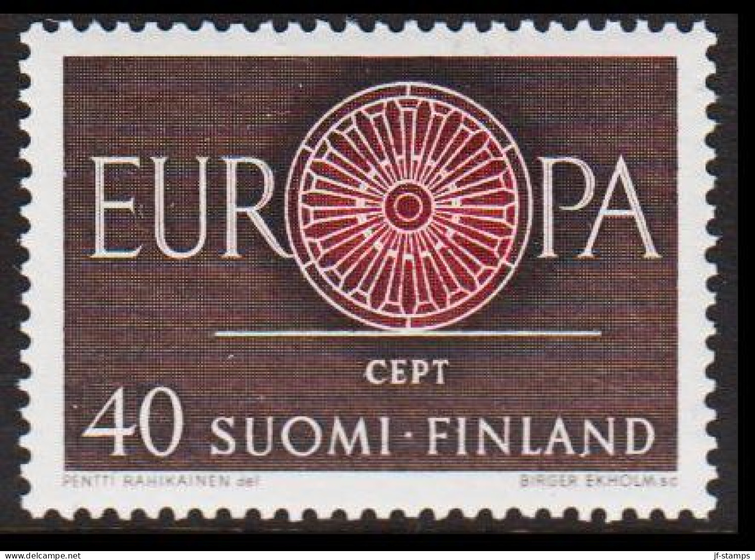 1960. FINLAND. EUROPA - CEPT 40 M, NEVER HINGED. (Michel 526) - JF540571 - Ongebruikt