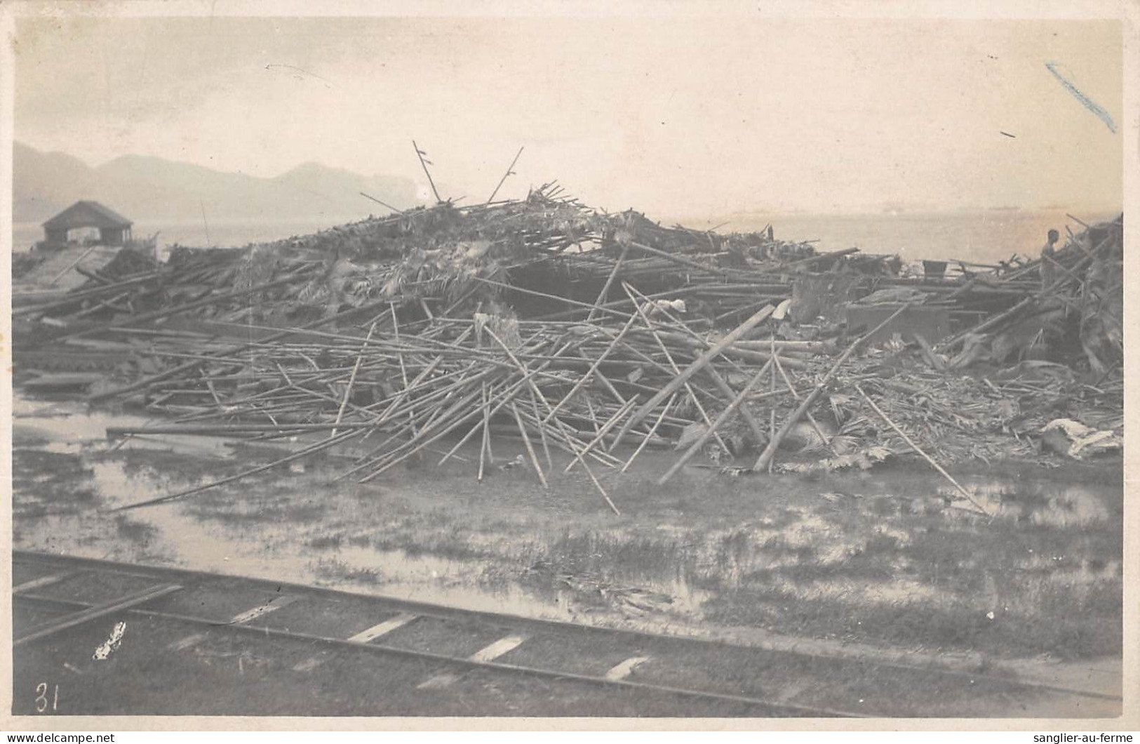 CPA JAPON / CARTE PHOTO / TREMBLEMENT DE TERRE 1923 TOKYO / EARTHQUAKE / JAPAN - Tokyo