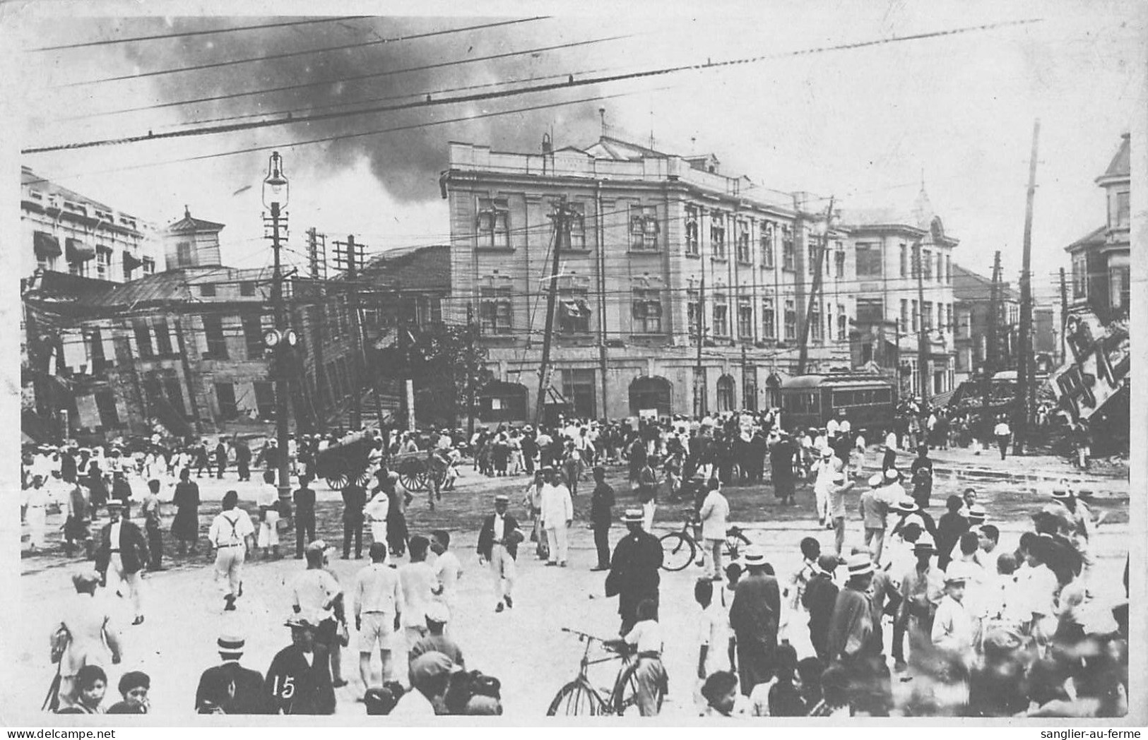 CPA JAPON / CARTE PHOTO / TREMBLEMENT DE TERRE 1923 TOKYO / EARTHQUAKE / JAPAN - Tokio