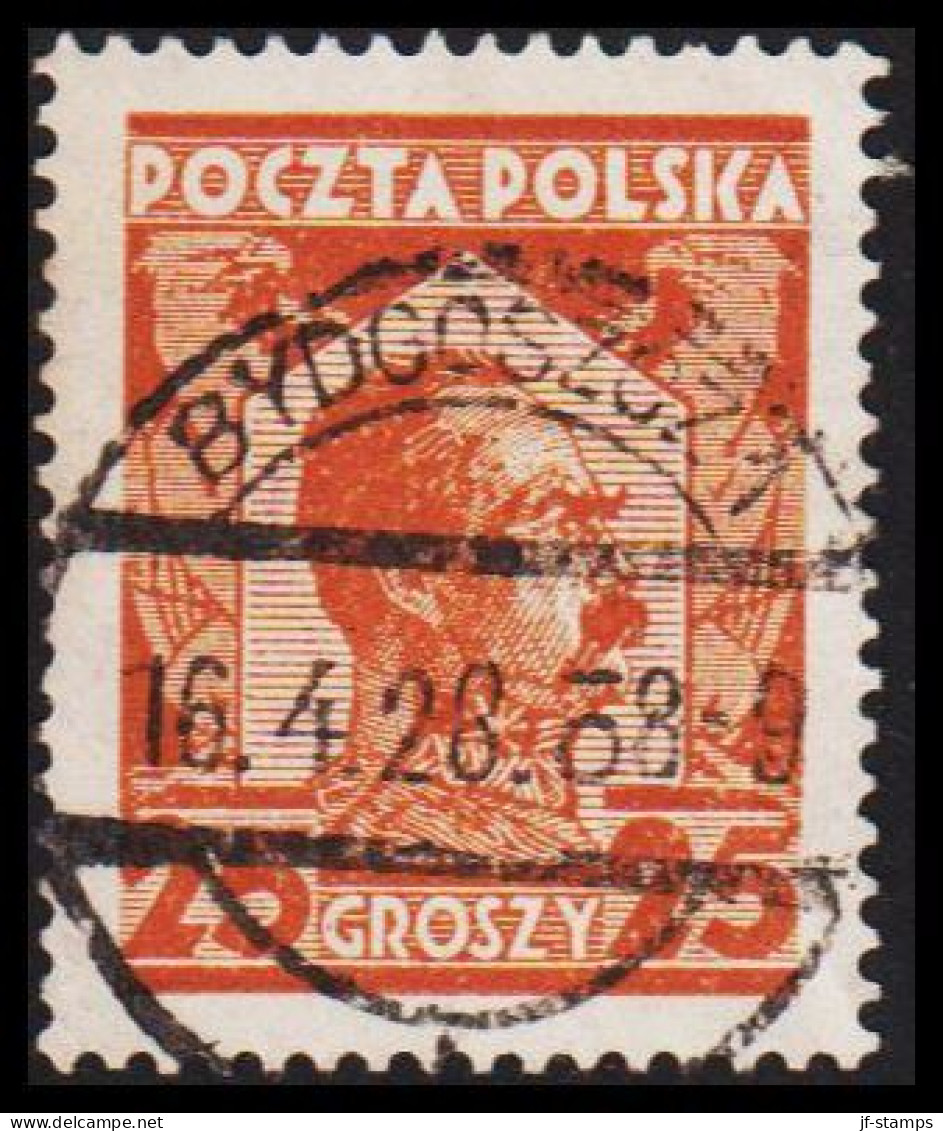 1928. POLSKA. Józef Piłsudski Luxus Cancelled BYDGOSZCZ 1 16. 4. 28.  (Michel 253) - JF540650 - Ongebruikt