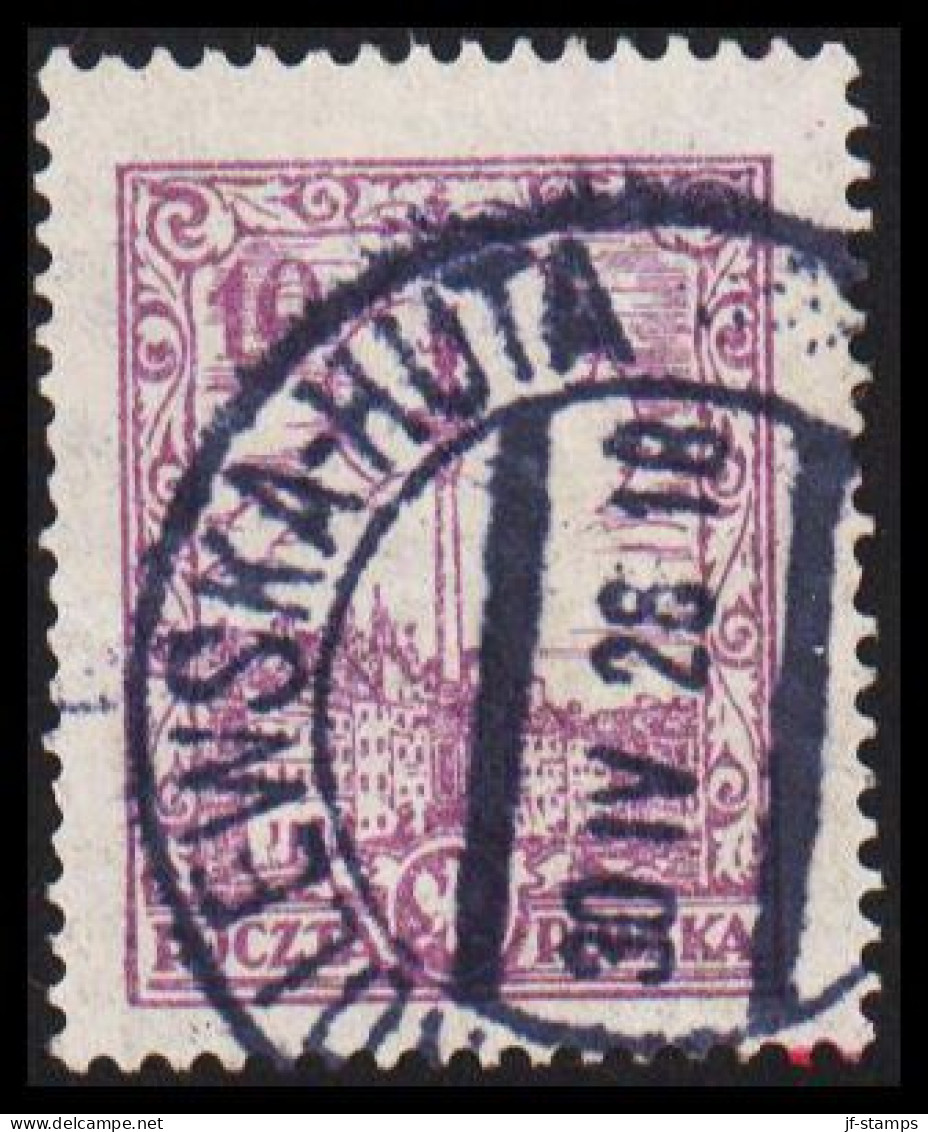 1928. POLSKA. Posener Rathaus 10 GR Fine Cancelled .OLEWSKA-HUTA 30 IV 28.  (Michel 237) - JF540653 - Neufs