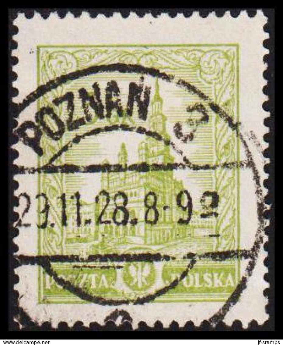 1928. POLSKA. Posener Rathaus 5 GR LUXUS Cancelled POZNAN 3 29. 11. 28.  (Michel 236) - JF540656 - Ongebruikt