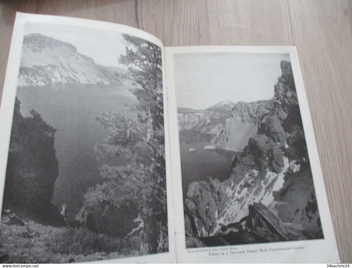 Guide En Anglais Department Of Interior Texte Photos Carte Maps Vers 1920/1930 Crater Lake National Park 20p - 1900-1949