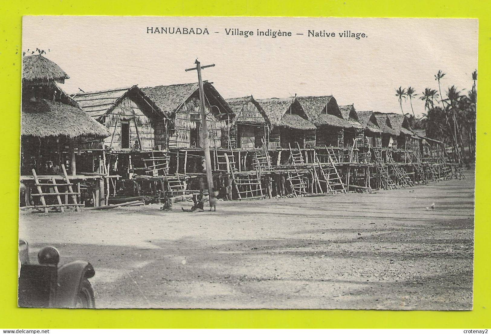 Océanie PAPOUASIE Nouvelle Guinée HANUABADA Village Indigène Missionnaires Du Sacré Coeur D'Issoudun Citroën Traction ? - Papua-Neuguinea