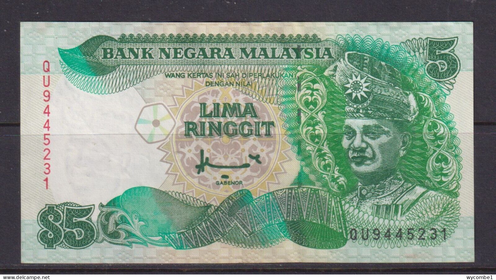 MALAYSIA - 1986-91 5 Ringgit Circulated Banknote - Maleisië