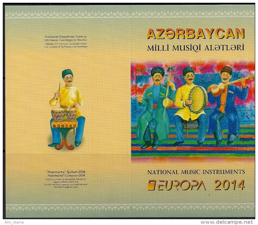 2014 Aserbaidschan / Azerbaijan / Azerbaidjan Booklet Mi. 1038-9 D **MNH  Europa - 2014