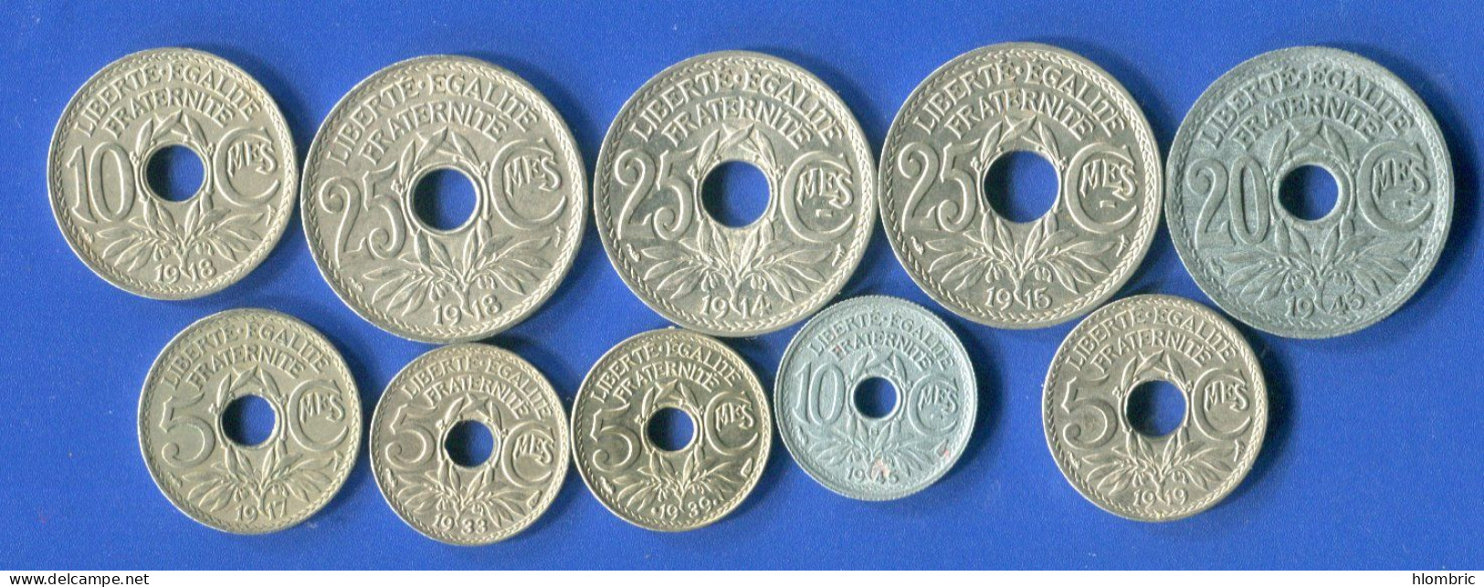 25  Cents  1914 +1915    +  8  Pieces - Sonstige & Ohne Zuordnung