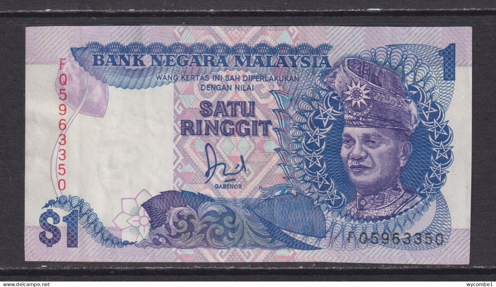 MALAYSIA - 1989 1 Ringgit Circulated Note - Malasia