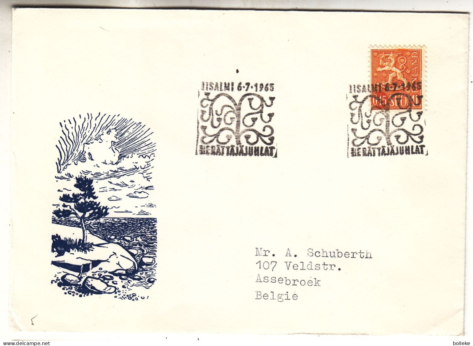 Finlande - Lettre De 1965 - Oblit Iisalmi - - Lettres & Documents