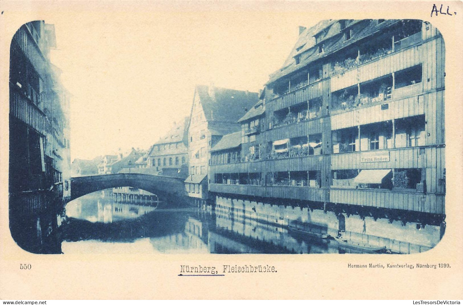 ALLEMAGNE - Nürnberg - Fleischbrücke - Dos Non Divisé - Carte Postale Ancienne - Autres & Non Classés