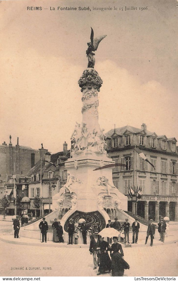 FRANCE - Reims - La Fontaine De Subé, Inaugurée Le 15 Juillet 1906 - Carte Postale Ancienne - Reims