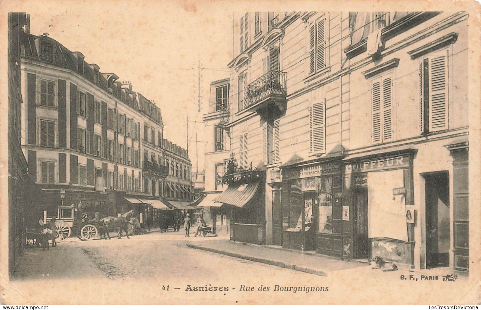 FRANCE - Asnières - Rue Des Bourguignons - Carte Postale Ancienne - Asnières-sur-Oise