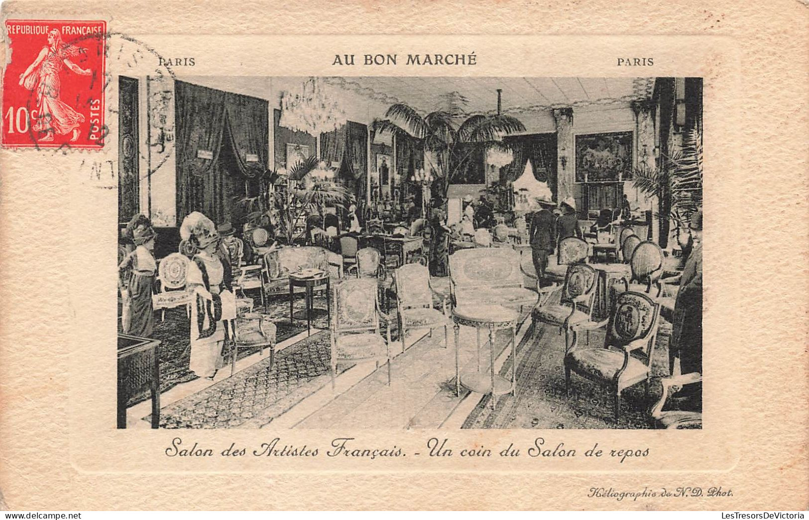 FRANCE - Paris - Au Bon Marché - Salon Des Artistes Français - Un Coin Du Sablon De Repos - Carte Postale Ancienne - Altri Monumenti, Edifici