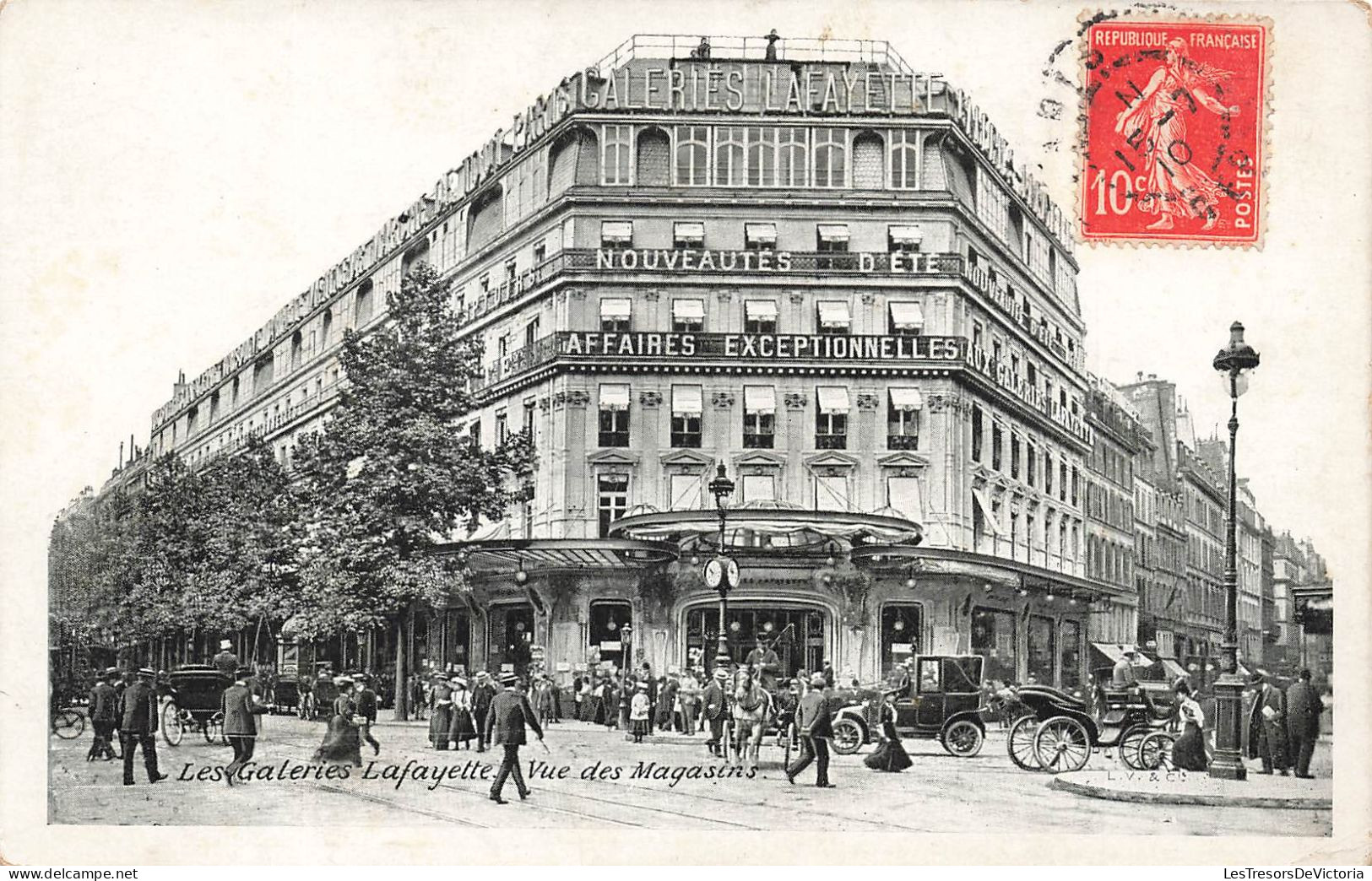 FRANCE - Paris - Les Galeries Lafayette - Vue Des Magasins - Animé - Carte Postale Ancienne - Autres Monuments, édifices