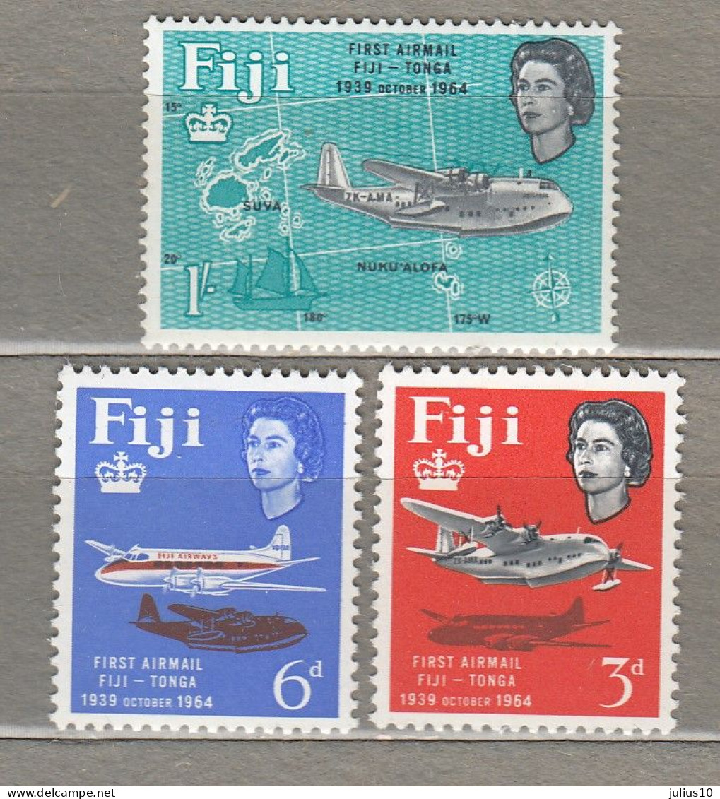 FIJI 1964 Airplanes MNH(**) Mi 180-182 #34305 - Fiji (...-1970)