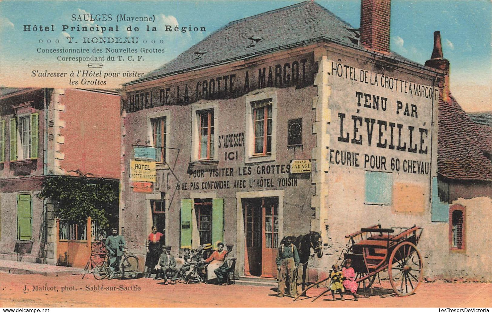 FRANCE - Saulges (Mayenne) - Hôtel Principal De La Région - T Rondeau - Colorisé - A Margot - Carte Postale Ancienne - Sonstige & Ohne Zuordnung