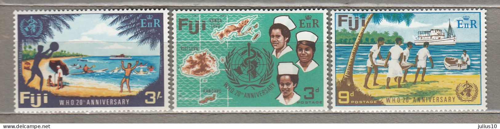 FIJI 1968 WHO MNH(**) Mi 180-182 #34306 - Fiji (...-1970)