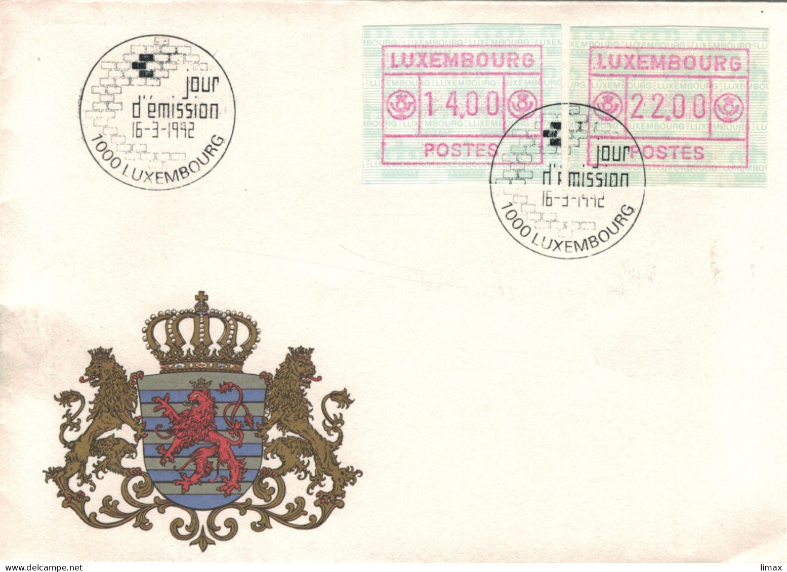 ATM Luxembourg 1992 - Postage Labels