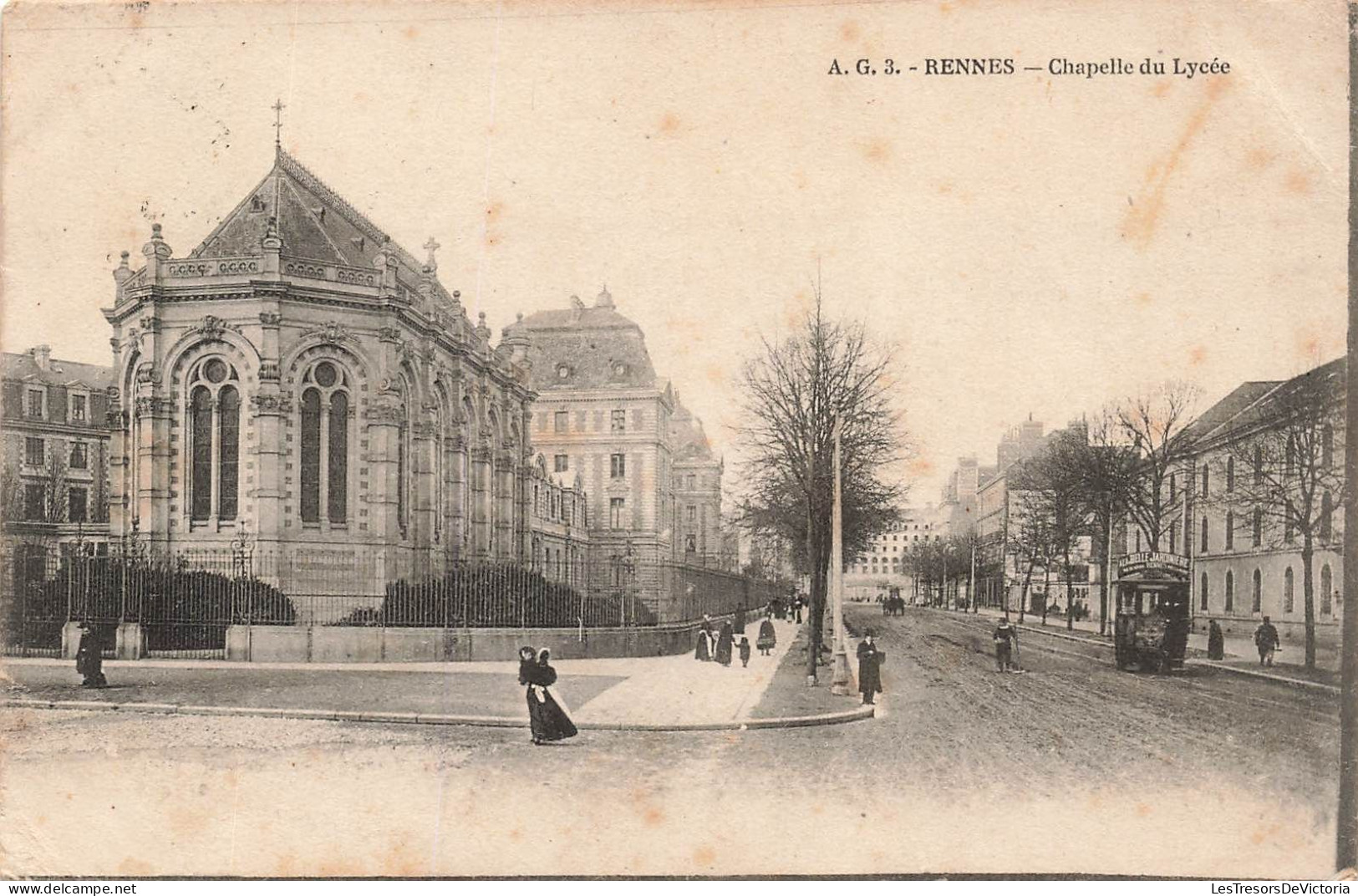 FRANCE - Rennes - Chapelle Du Lycée - Carte Postale Ancienne - Rennes