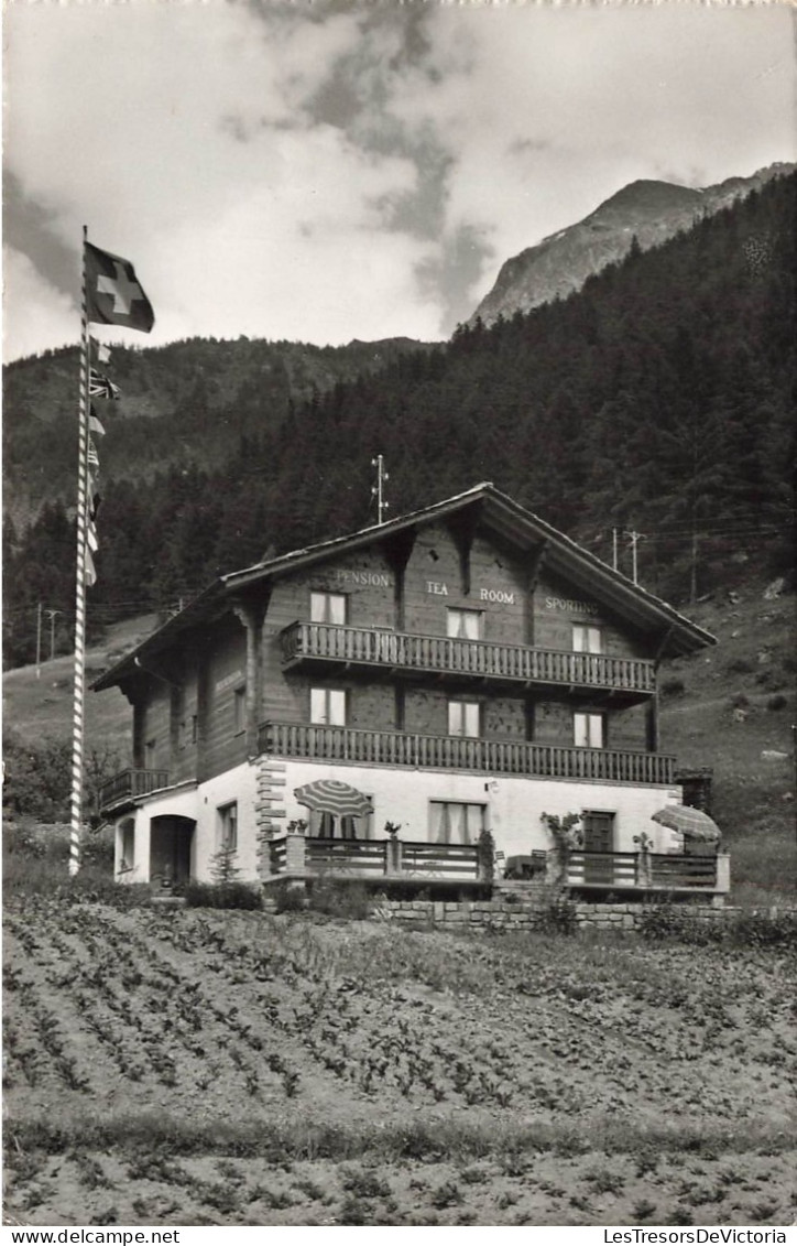 SUISSE - Randa - Vue Générale Du Pension Sporting - Carte Postale Ancienne - Randa