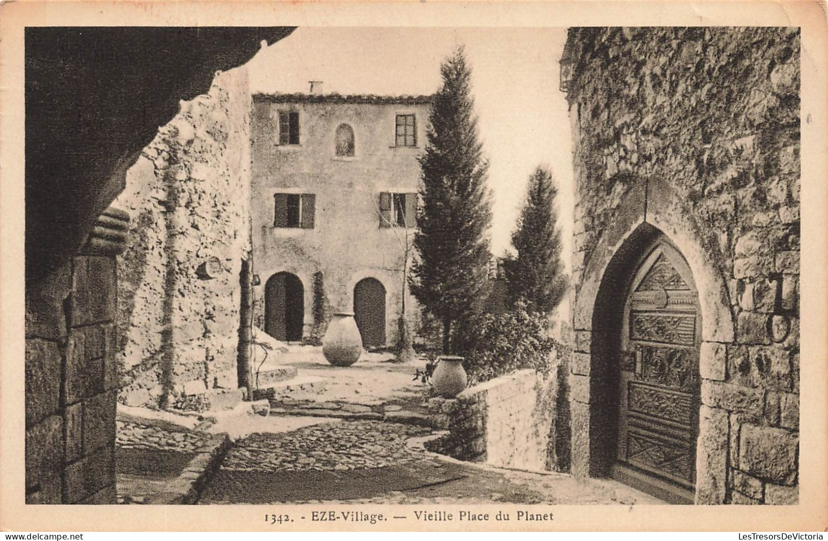 FRANCE - Eze Village - Vieille Place Du Planet - Carte Postale Ancienne - Eze