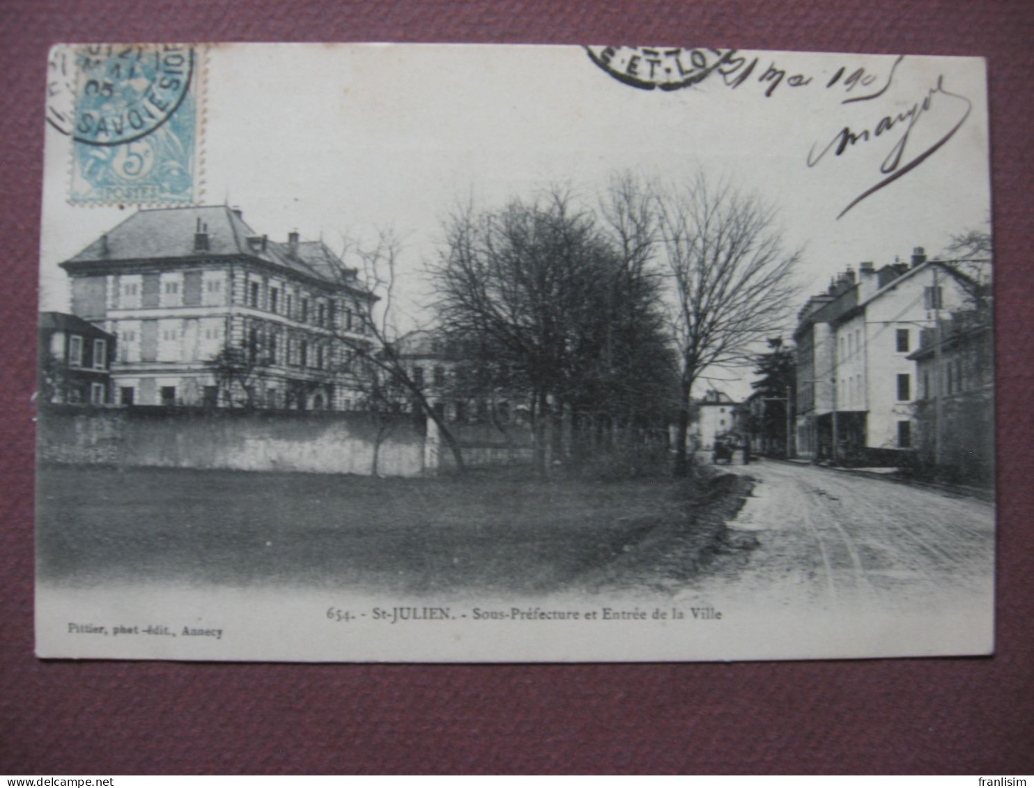 CPA 74 SAINT JULIEN EN GENEVOIS Sous Préfecture Et Entrée De La Ville - Saint-Julien-en-Genevois