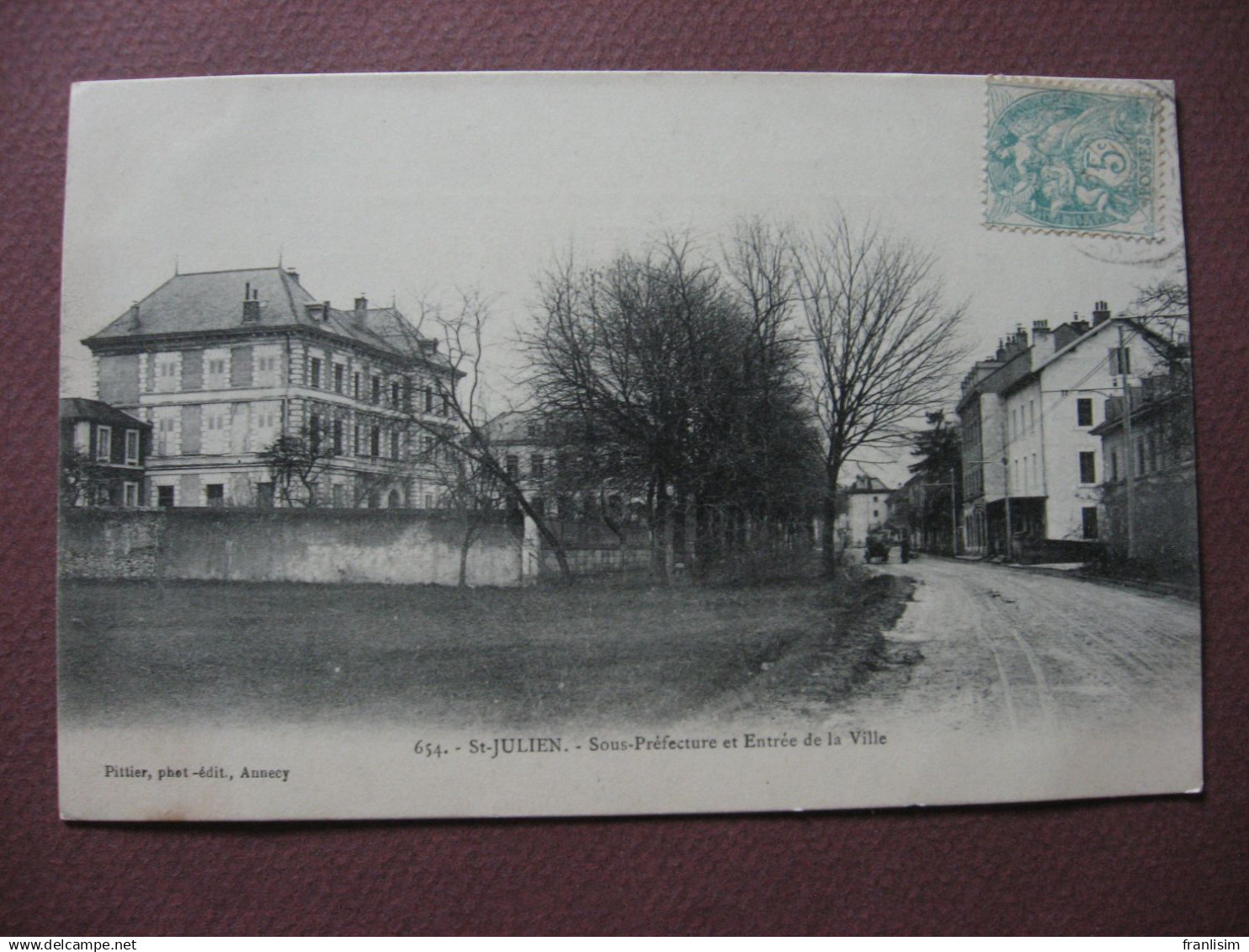 CPA 74 SAINT JULIEN EN GENEVOIS Sous Préfecture Et Entrée De La Ville N° 2 - Saint-Julien-en-Genevois