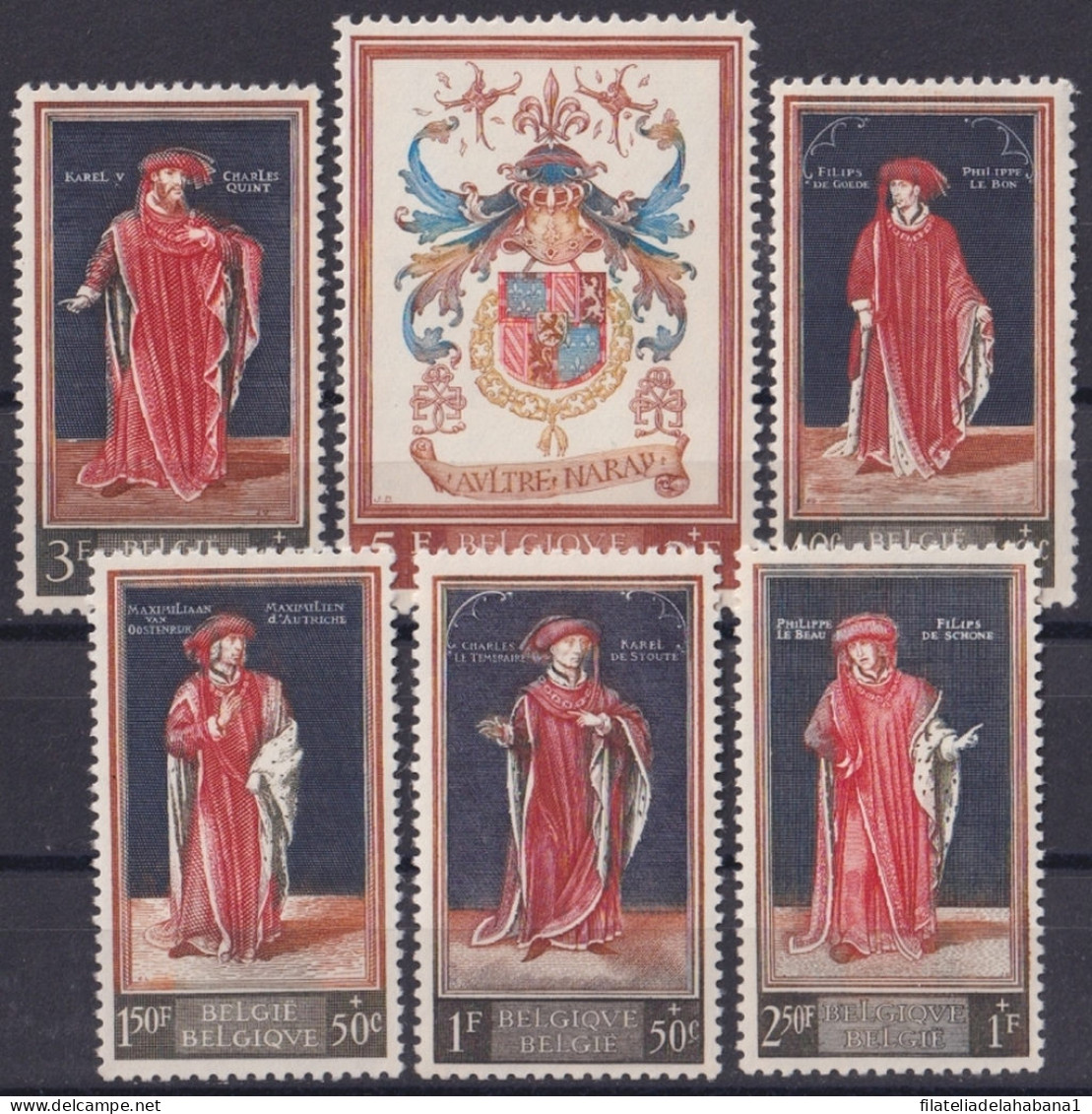 F-EX47404 BELGIUM MNH 1959 ART PAINTING ORDER OF DE GOLDEN FLEECE.  - Other & Unclassified