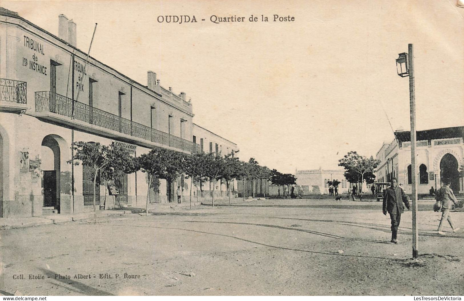 MAROC - Oudjda - Quartier De La Poste - Carte Postale Ancienne - Other & Unclassified