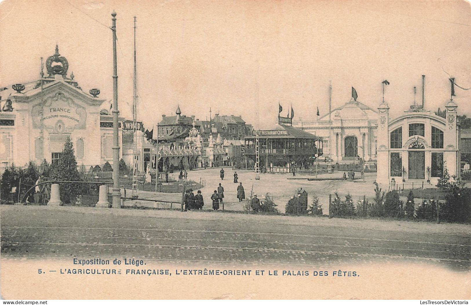 BELGIQUE - Liège - L'Agriculture Française - L'extrême Orient Et Le Palais Des Fêtes - Carte Postale Ancienne - Liege