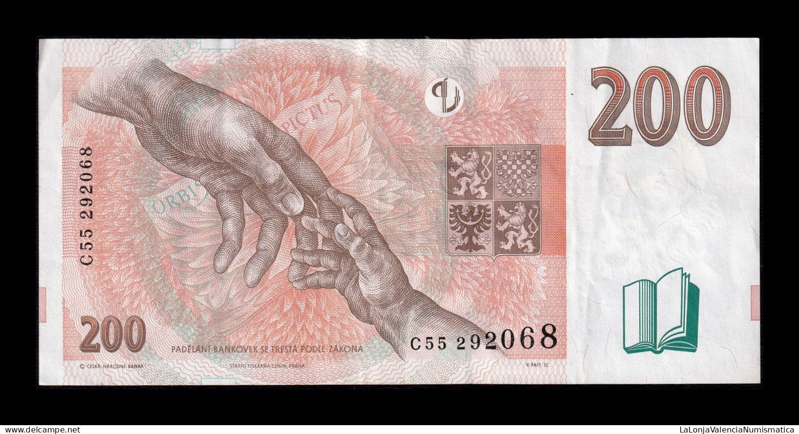 República Checa Czech Republic 200 Korun 1998 Pick 19a Serie C Ebc Xf - Repubblica Ceca