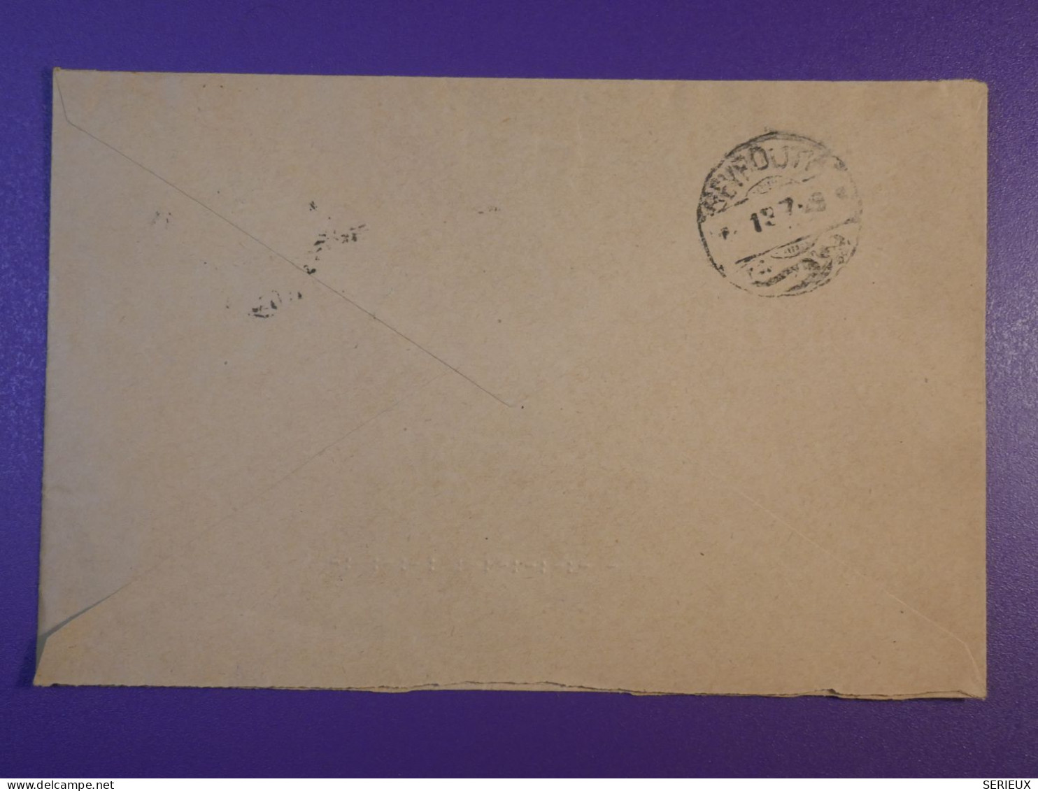 Q0  SYRIE O.M. FRANCE  LETTRE FM RARE   1929 ARMEE DU LEVANT   A BEYROUTH  +AFF. INTERESSANT++ - Briefe U. Dokumente