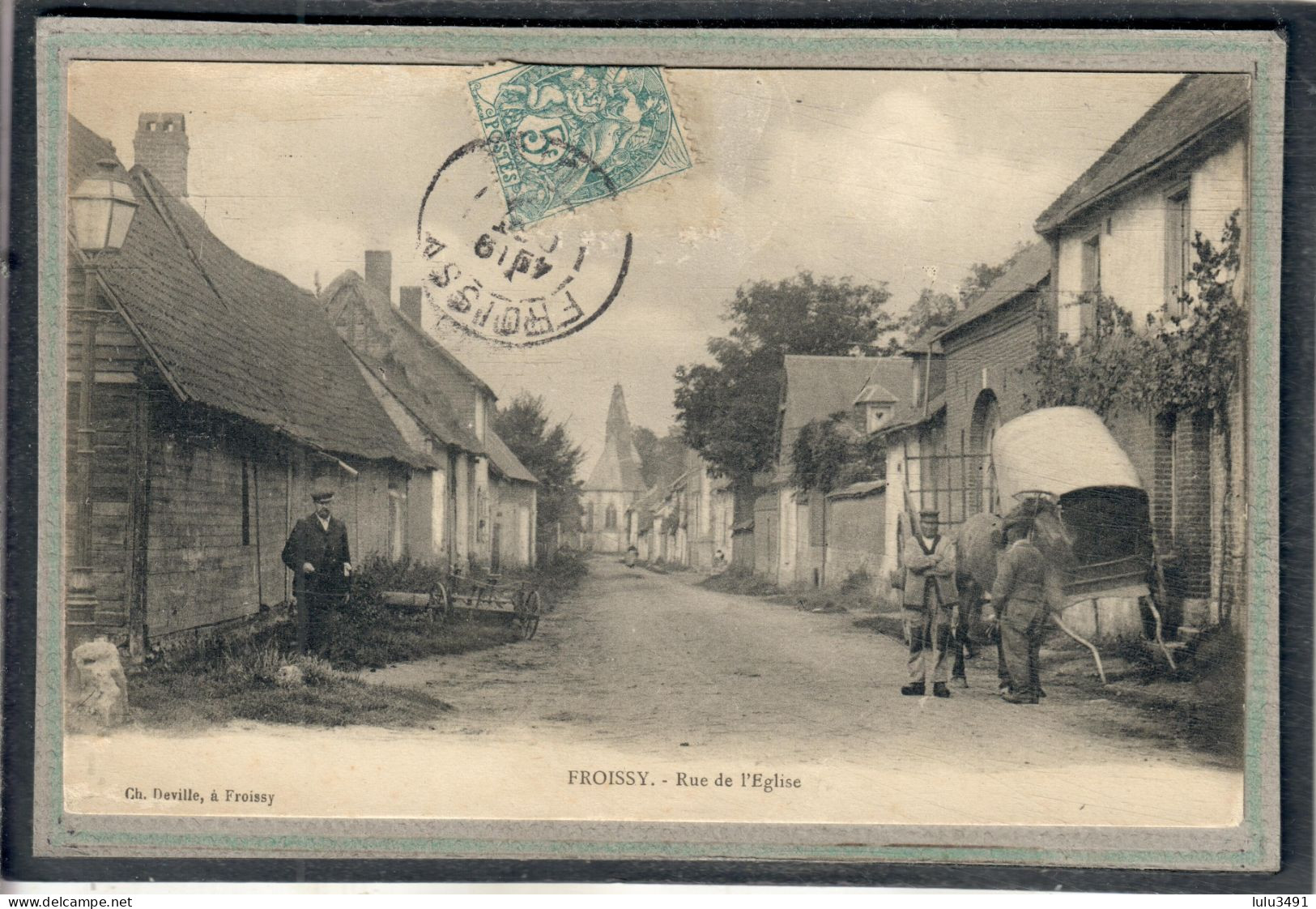 CPA - FROISSY (60) - Aspect De La Rue De L'Eglise En 1905 - Froissy