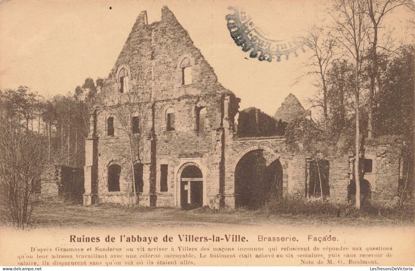BELGIQUE - Villers-la-Ville - Ruines De L'abbaye De Villers-la-Ville - Brasserie - Façade - Carte Postale Ancienne - Villers-la-Ville