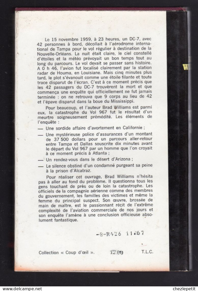 BRAD WILLIAMS VOL 967 PRESSES DE LA CITE 1964 - Avventura