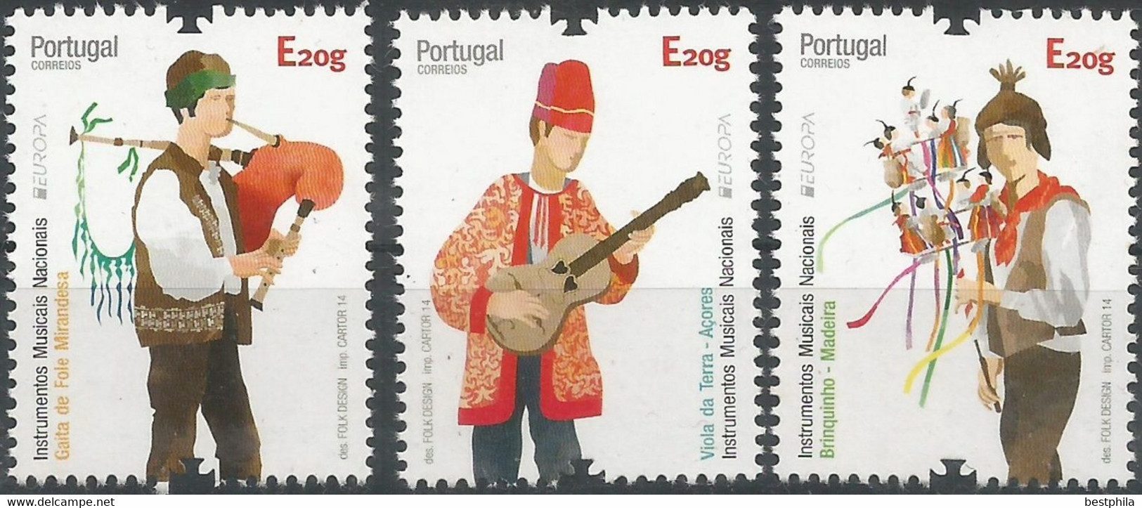 Europa Cept - 2014 - Portugal, Madeira, Azoren - (Music) ** MNH - 2014