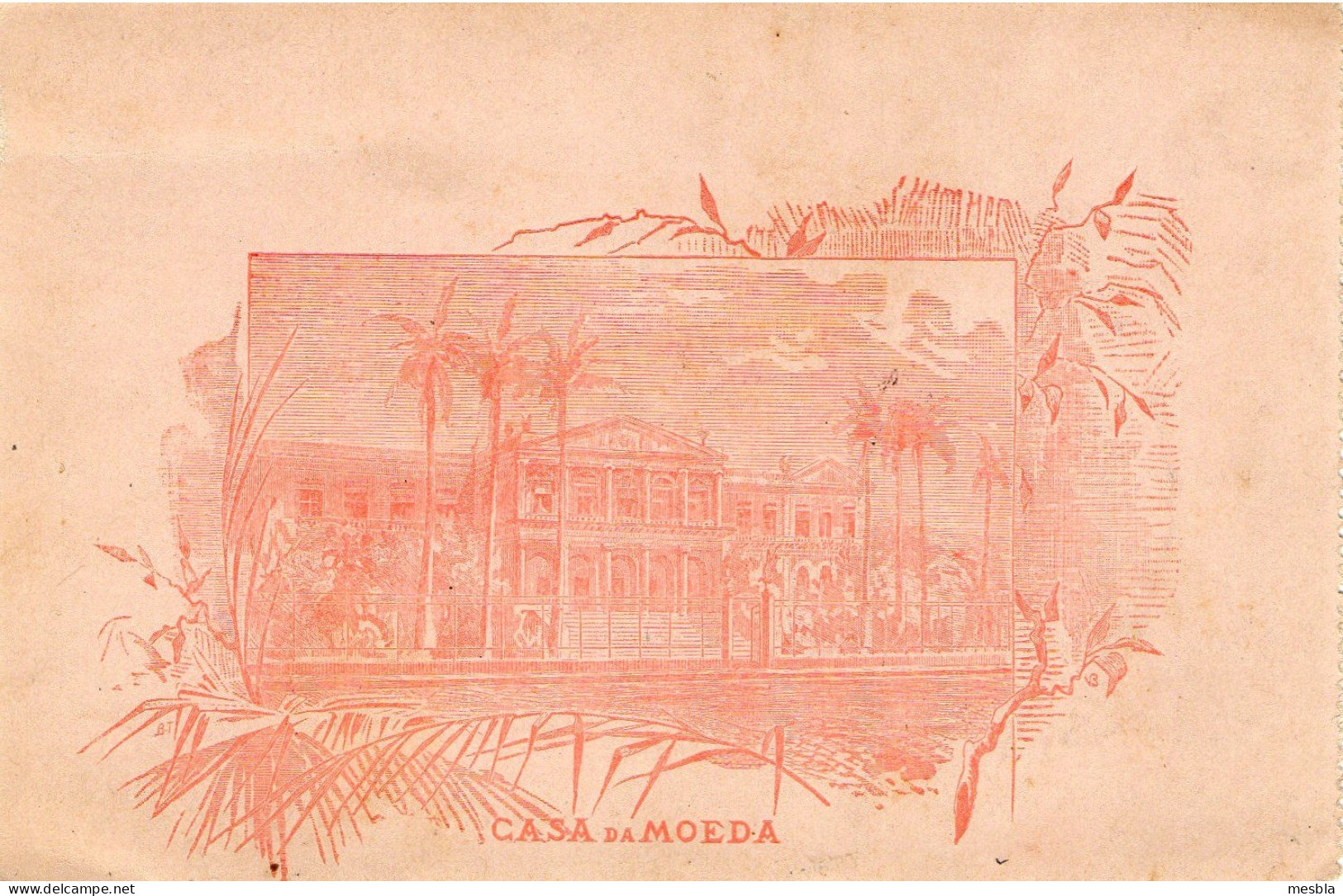 BRAZIL  -  CARTA  BILHETE -  Cachet ITALIA ?  -  Au Dos  CASA  Da  MOEDA -  Carte écrite Le 3 Novembre 1892 - Brieven En Documenten