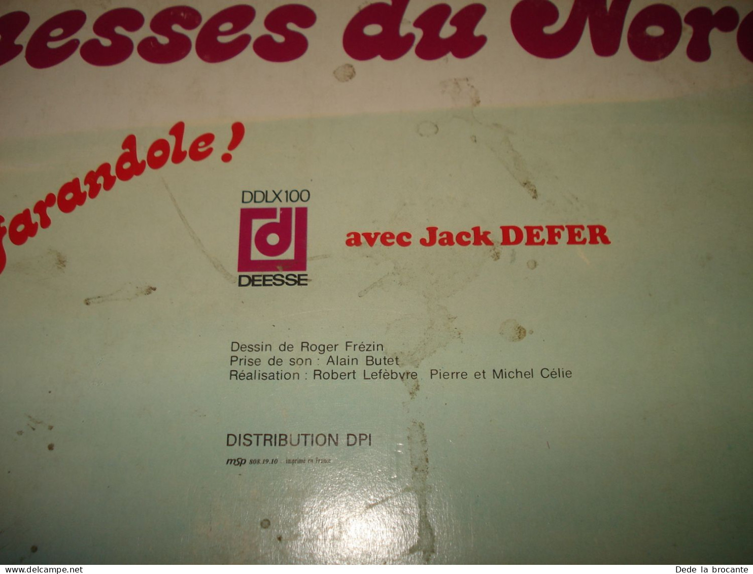 B13 / Jack Defer – Kermesses Du Nord - Biloute - LP - DDLX 100 – France  VG++/G - Country Y Folk