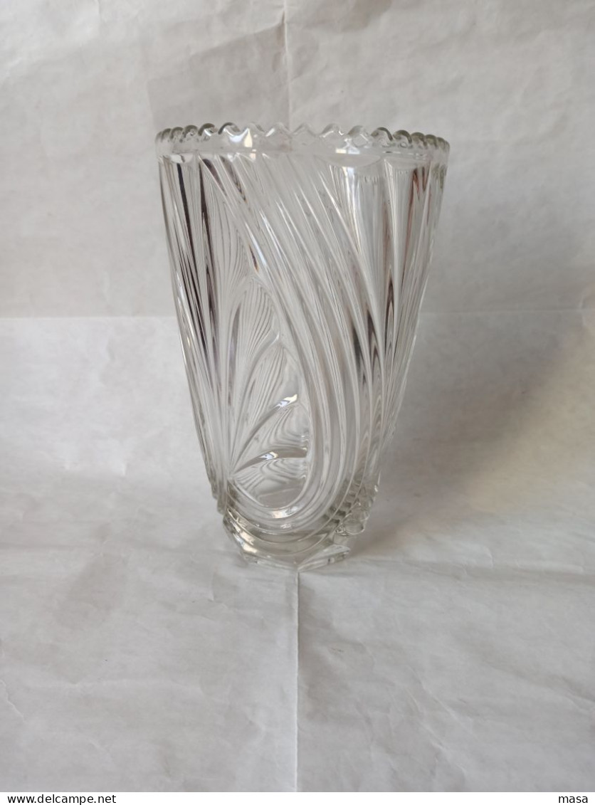 Vaso In Vetro Anni '50 - 60 - Vases