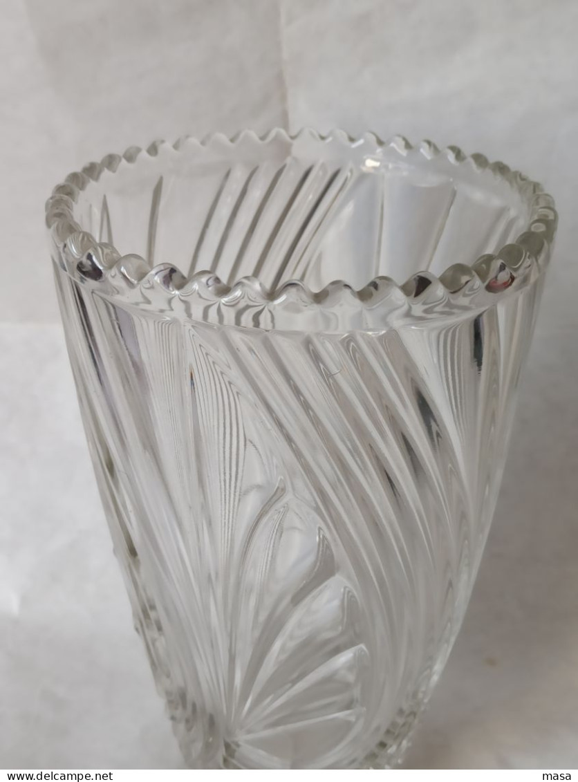 Vaso In Vetro Anni '50 - 60 - Vasi