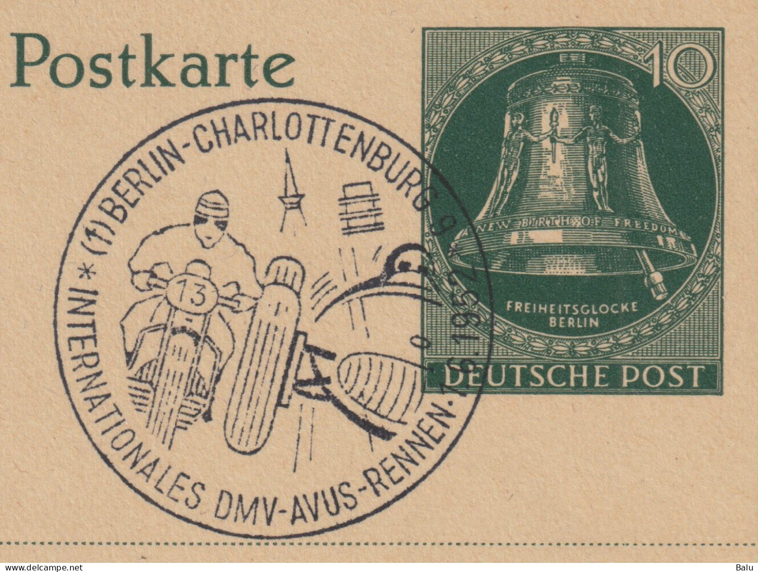 Berlin 1952 Michel Nr. P30 Ganzsache ESST, Michel 1280,-€, 2 Scans - Postkaarten - Gebruikt