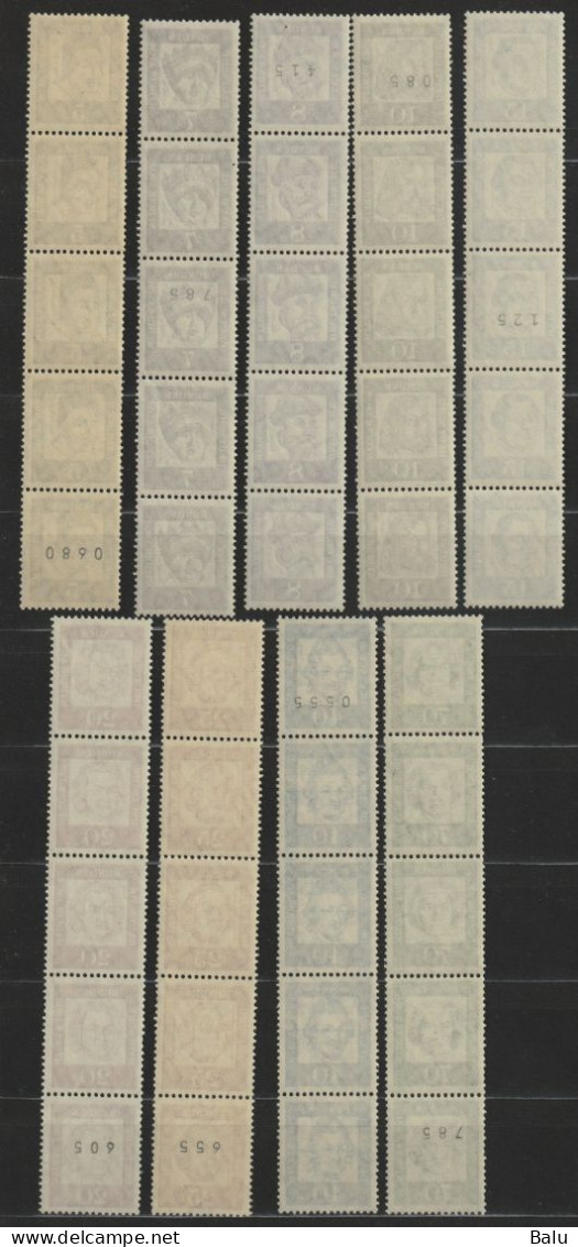 Berlin 1961 Michel Nr. 242-48 R, Michel 250,-€, 2 Scans, Details S.u. - Rolstempels