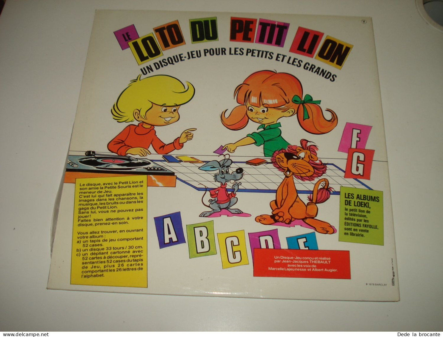 B13 / Le Loto Du Petit Lion - Disque Jeux Enfants  LP - 90 296 - Fr 1978  MINT - Kinderlieder